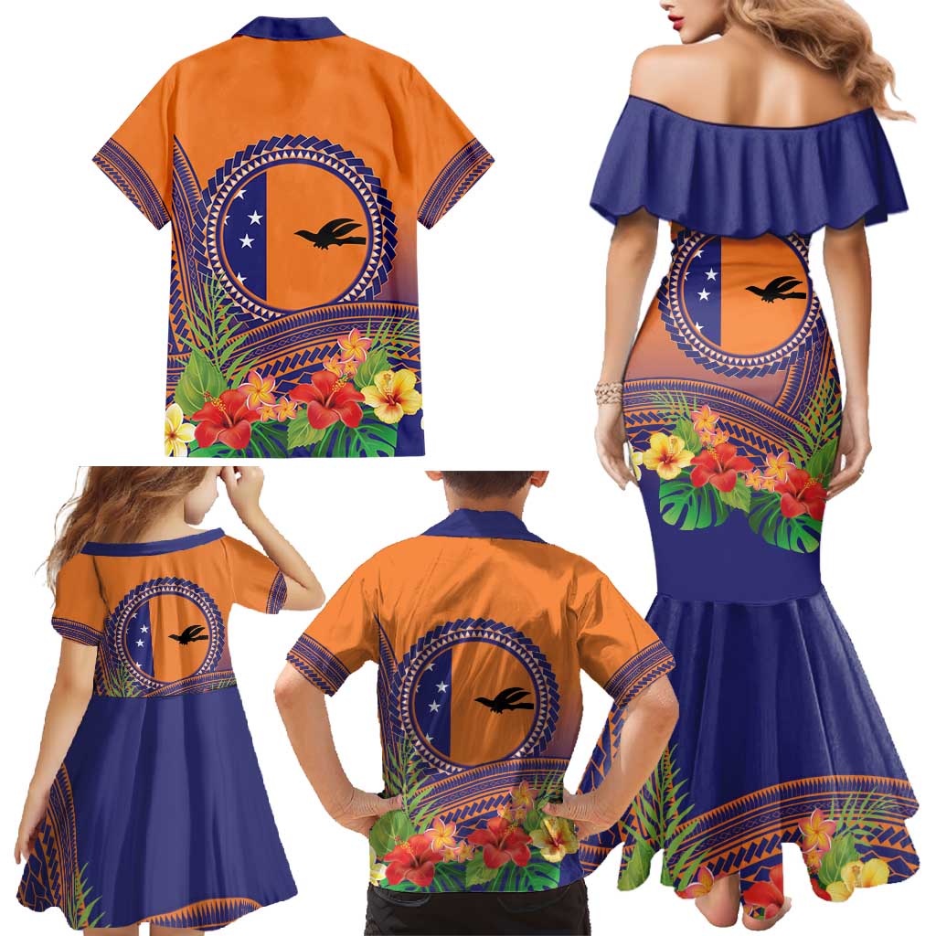 PNG New Ireland Province Family Matching Mermaid Dress and Hawaiian Shirt Niu Ailan Necklace Polynesian Tattoo - Polynesian Pride