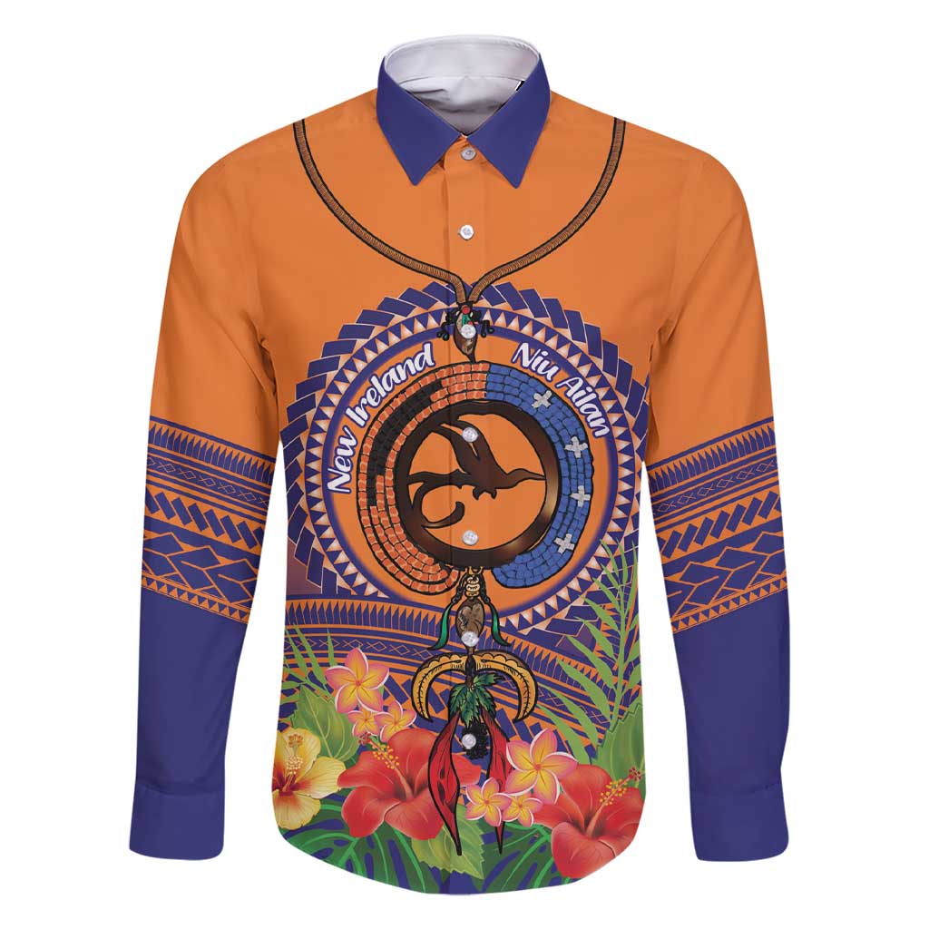 PNG New Ireland Province Family Matching Short Sleeve Bodycon Dress and Hawaiian Shirt Niu Ailan Necklace Polynesian Tattoo - Polynesian Pride