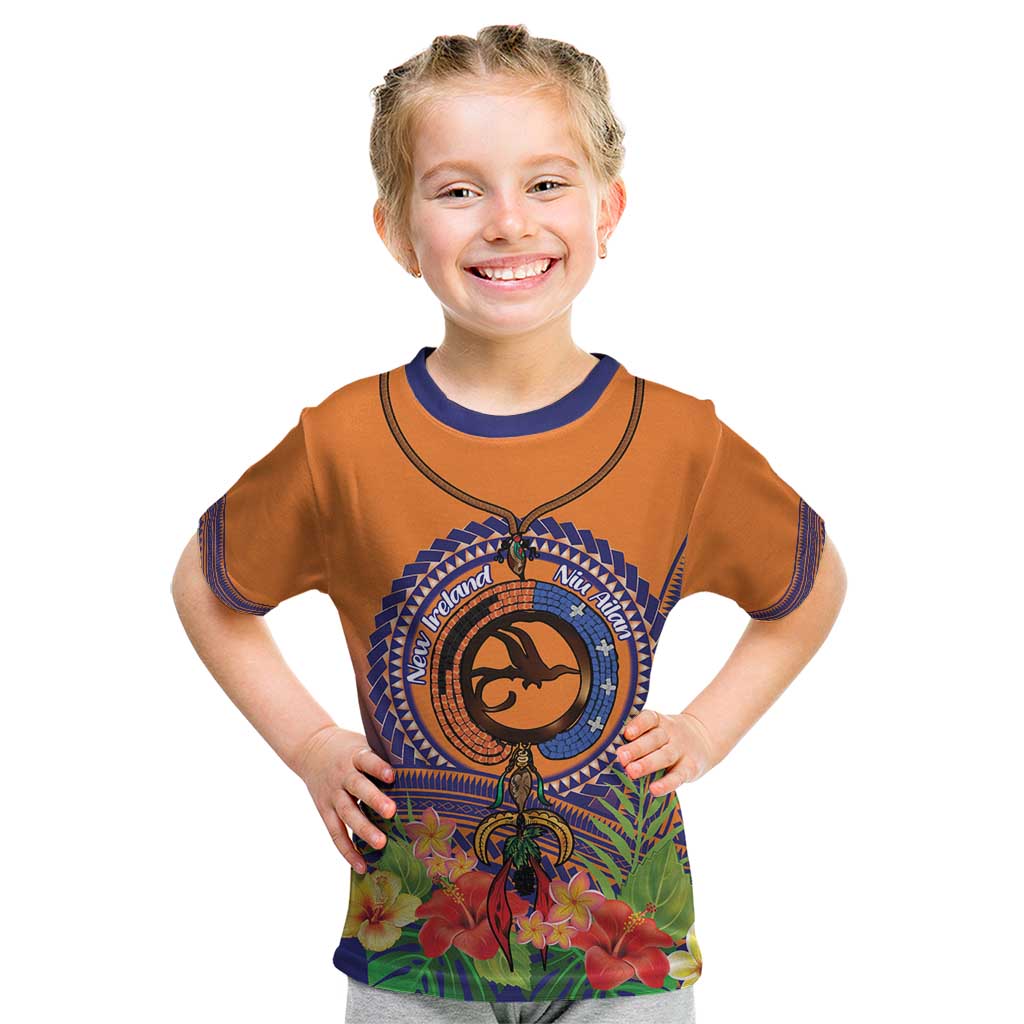 PNG New Ireland Province Kid T Shirt Niu Ailan Necklace Polynesian Tattoo - Polynesian Pride