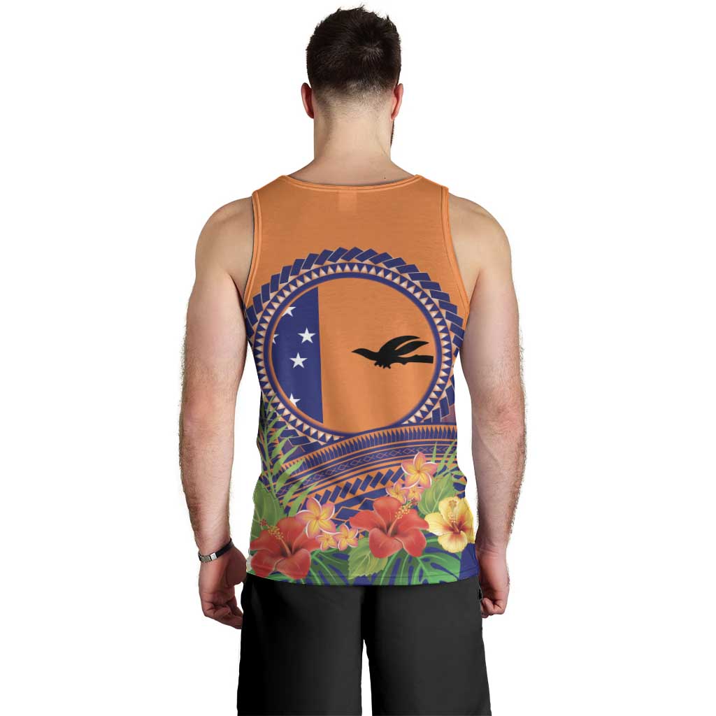 PNG New Ireland Province Men Tank Top Niu Ailan Necklace Polynesian Tattoo - Polynesian Pride