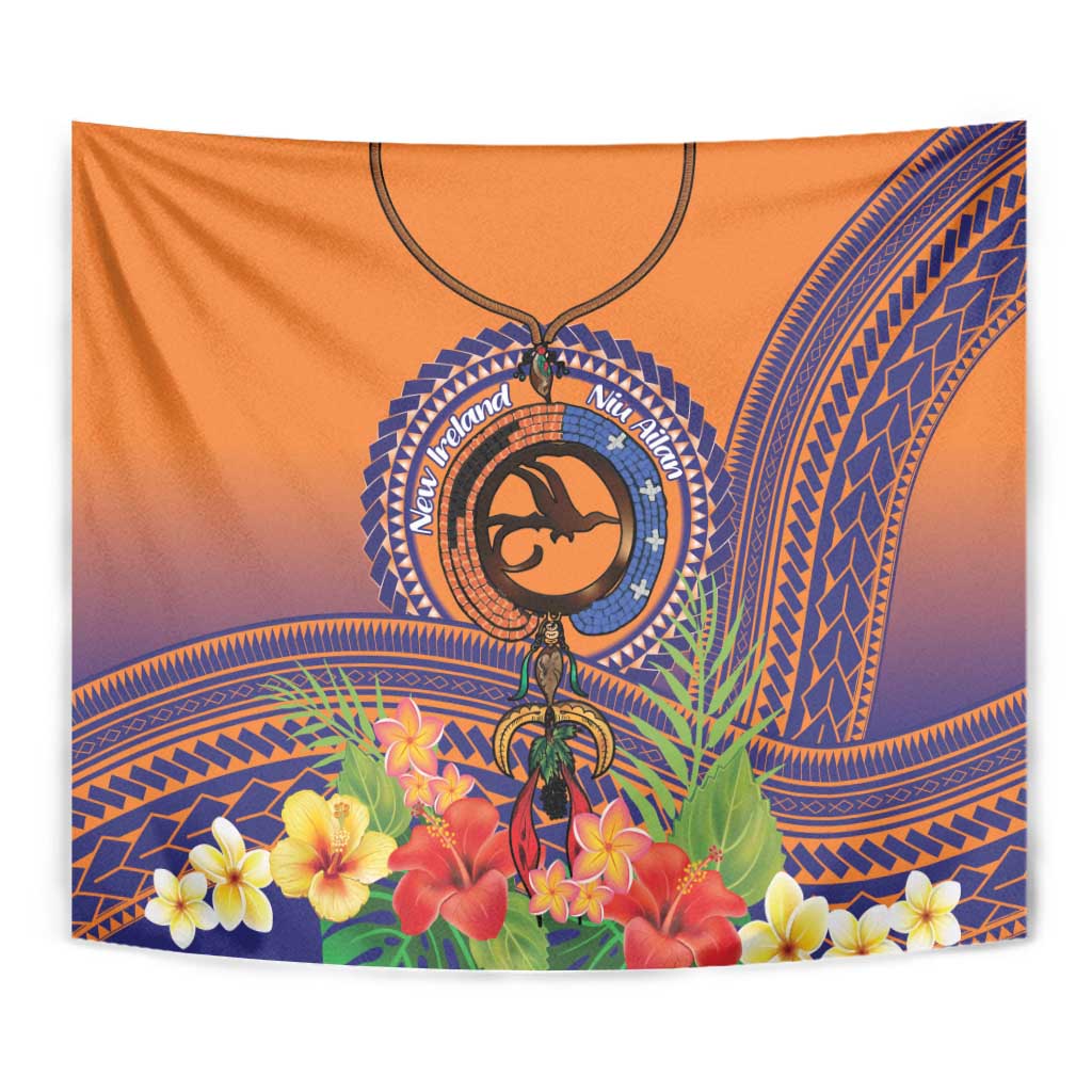 PNG New Ireland Province Tapestry Niu Ailan Necklace Polynesian Tattoo - Polynesian Pride