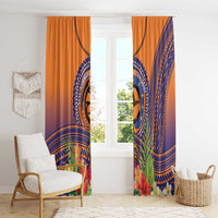 PNG New Ireland Province Window Curtain Niu Ailan Necklace Polynesian Tattoo - Polynesian Pride