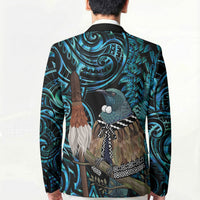 New Zealand Tui Bird Taiaha Blazer Maori Weapon Paua Shell Mix Silver Fern LT14 - Polynesian Pride