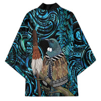 New Zealand Tui Bird Taiaha Kimono Maori Weapon Paua Shell Mix Silver Fern LT14 - Polynesian Pride