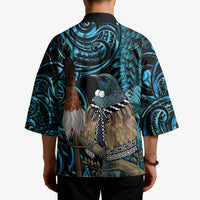 New Zealand Tui Bird Taiaha Kimono Maori Weapon Paua Shell Mix Silver Fern LT14 - Polynesian Pride