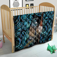 New Zealand Tui Bird Taiaha Quilt Maori Weapon Paua Shell Mix Silver Fern LT14 - Polynesian Pride