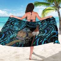New Zealand Tui Bird Taiaha Sarong Maori Weapon Paua Shell Mix Silver Fern LT14 - Polynesian Pride