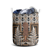 Wahaika New Zealand Laundry Basket Maori Weapon Kowhaiwhai Fern Poutama Motifs LT14 - Polynesian Pride