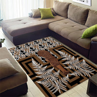 Wahaika New Zealand Area Rug Maori Weapon Kowhaiwhai Fern Poutama Motifs LT14 - Polynesian Pride