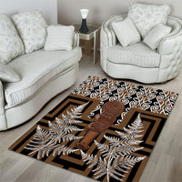 Wahaika New Zealand Area Rug Maori Weapon Kowhaiwhai Fern Poutama Motifs LT14 - Polynesian Pride