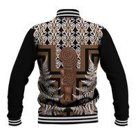 Wahaika New Zealand Baseball Jacket Maori Weapon Kowhaiwhai Fern Poutama Motifs LT14 - Polynesian Pride