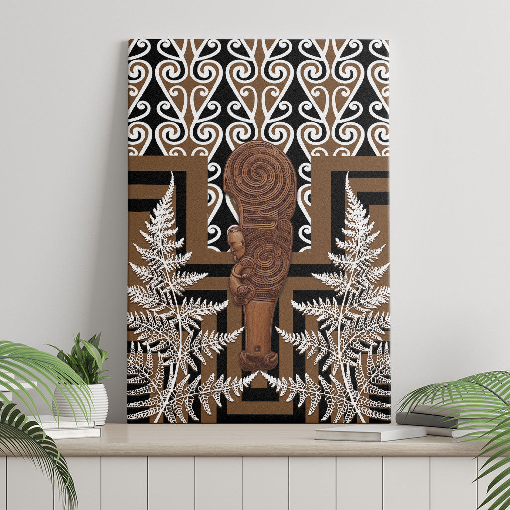 Wahaika New Zealand Canvas Wall Art Maori Weapon Kowhaiwhai Fern Poutama Motifs LT14 - Polynesian Pride