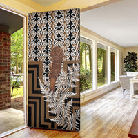 Wahaika New Zealand Door Cover Maori Weapon Kowhaiwhai Fern Poutama Motifs LT14 - Polynesian Pride