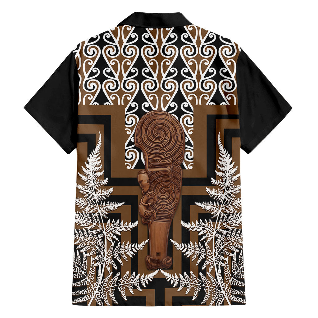 Wahaika New Zealand Family Matching Mermaid Dress and Hawaiian Shirt Maori Weapon Kowhaiwhai Fern Poutama Motifs LT14 - Polynesian Pride