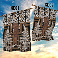 Wahaika New Zealand Garden Flag Maori Weapon Kowhaiwhai Fern Poutama Motifs LT14 - Polynesian Pride