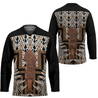 Wahaika New Zealand Hockey Jersey Maori Weapon Kowhaiwhai Fern Poutama Motifs LT14 - Polynesian Pride