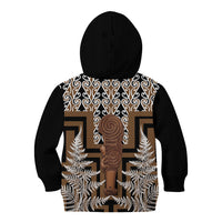 Wahaika New Zealand Kid Hoodie Maori Weapon Kowhaiwhai Fern Poutama Motifs LT14 - Polynesian Pride