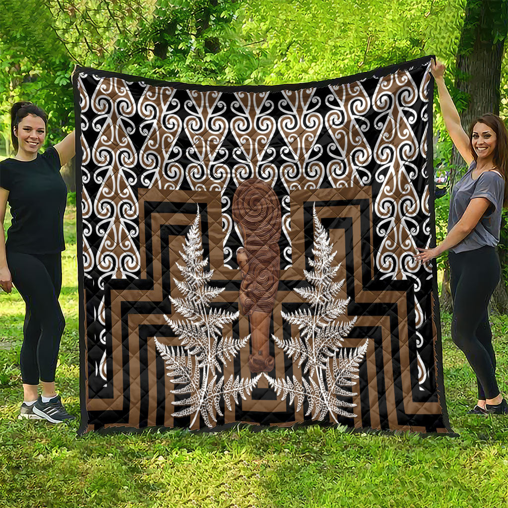 Wahaika New Zealand Quilt Maori Weapon Kowhaiwhai Fern Poutama Motifs LT14 - Polynesian Pride