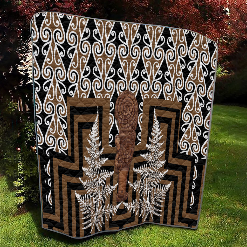 Wahaika New Zealand Quilt Maori Weapon Kowhaiwhai Fern Poutama Motifs LT14 - Polynesian Pride