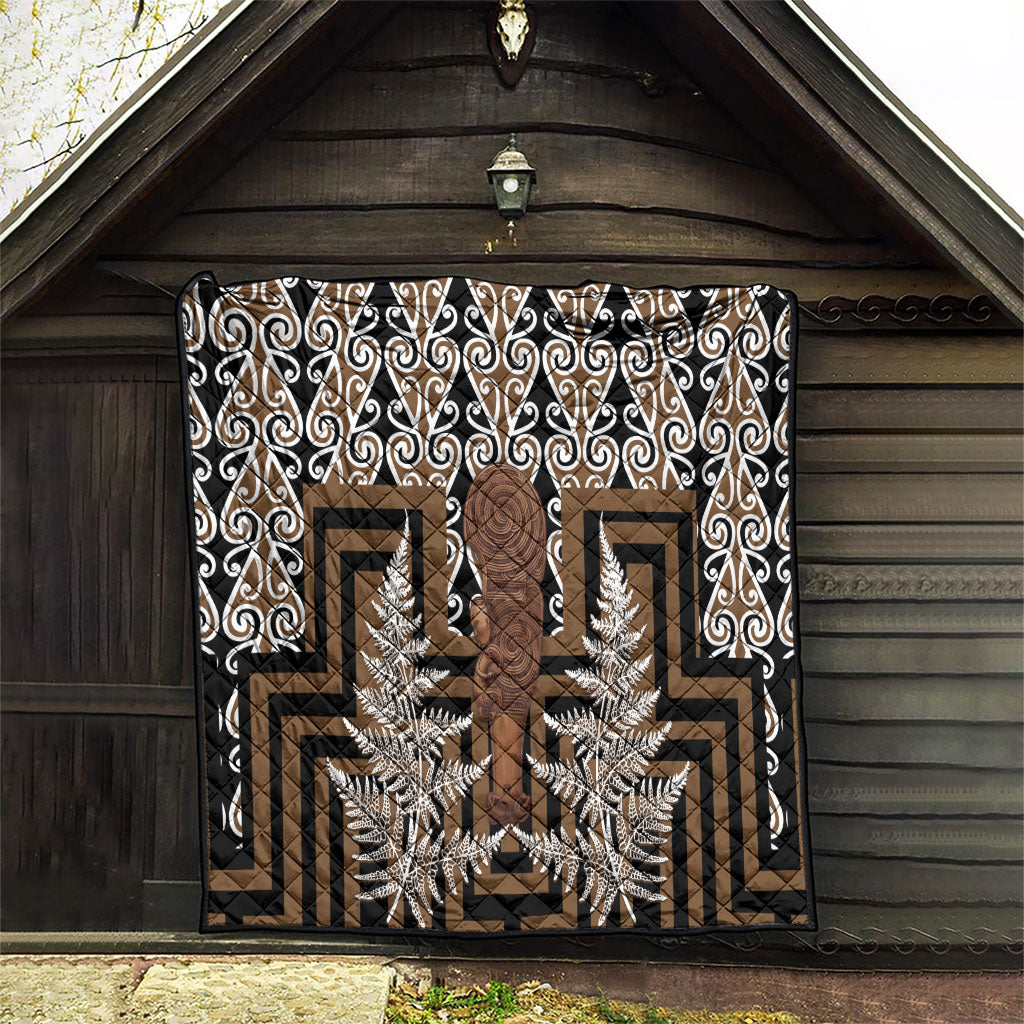 Wahaika New Zealand Quilt Maori Weapon Kowhaiwhai Fern Poutama Motifs LT14 - Polynesian Pride