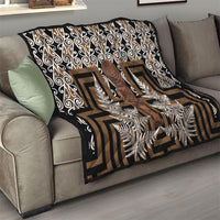 Wahaika New Zealand Quilt Maori Weapon Kowhaiwhai Fern Poutama Motifs LT14 - Polynesian Pride