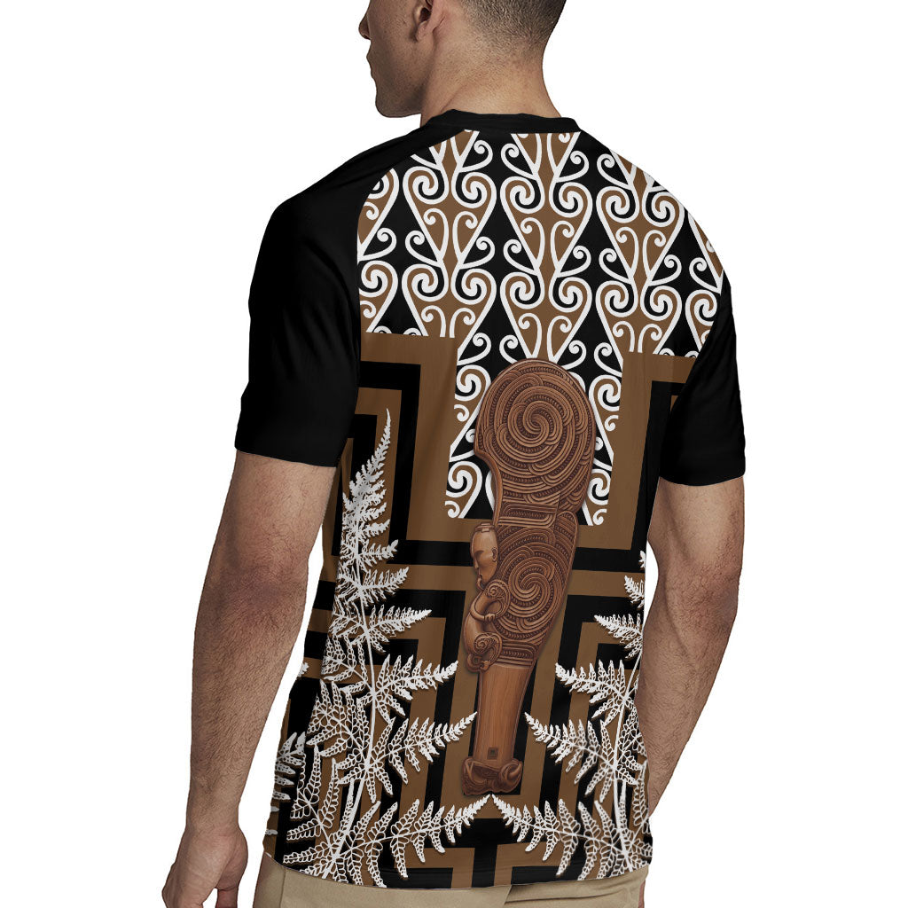 Wahaika New Zealand Rugby Jersey Maori Weapon Kowhaiwhai Fern Poutama Motifs LT14 - Polynesian Pride