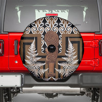 Wahaika New Zealand Spare Tire Cover Maori Weapon Kowhaiwhai Fern Poutama Motifs LT14 - Polynesian Pride