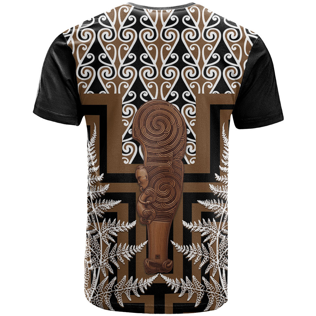 Wahaika New Zealand T Shirt Maori Weapon Kowhaiwhai Fern Poutama Motifs LT14 - Polynesian Pride