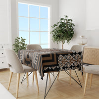 Wahaika New Zealand Tablecloth Maori Weapon Kowhaiwhai Fern Poutama Motifs LT14 - Polynesian Pride