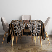 Wahaika New Zealand Tablecloth Maori Weapon Kowhaiwhai Fern Poutama Motifs LT14 - Polynesian Pride