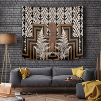 Wahaika New Zealand Tapestry Maori Weapon Kowhaiwhai Fern Poutama Motifs LT14 Brown - Polynesian Pride