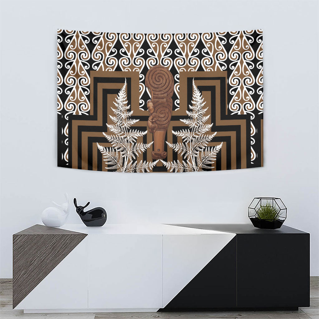 Wahaika New Zealand Tapestry Maori Weapon Kowhaiwhai Fern Poutama Motifs LT14 - Polynesian Pride
