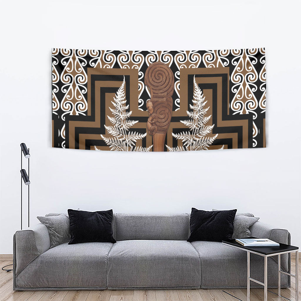 Wahaika New Zealand Tapestry Maori Weapon Kowhaiwhai Fern Poutama Motifs LT14 - Polynesian Pride
