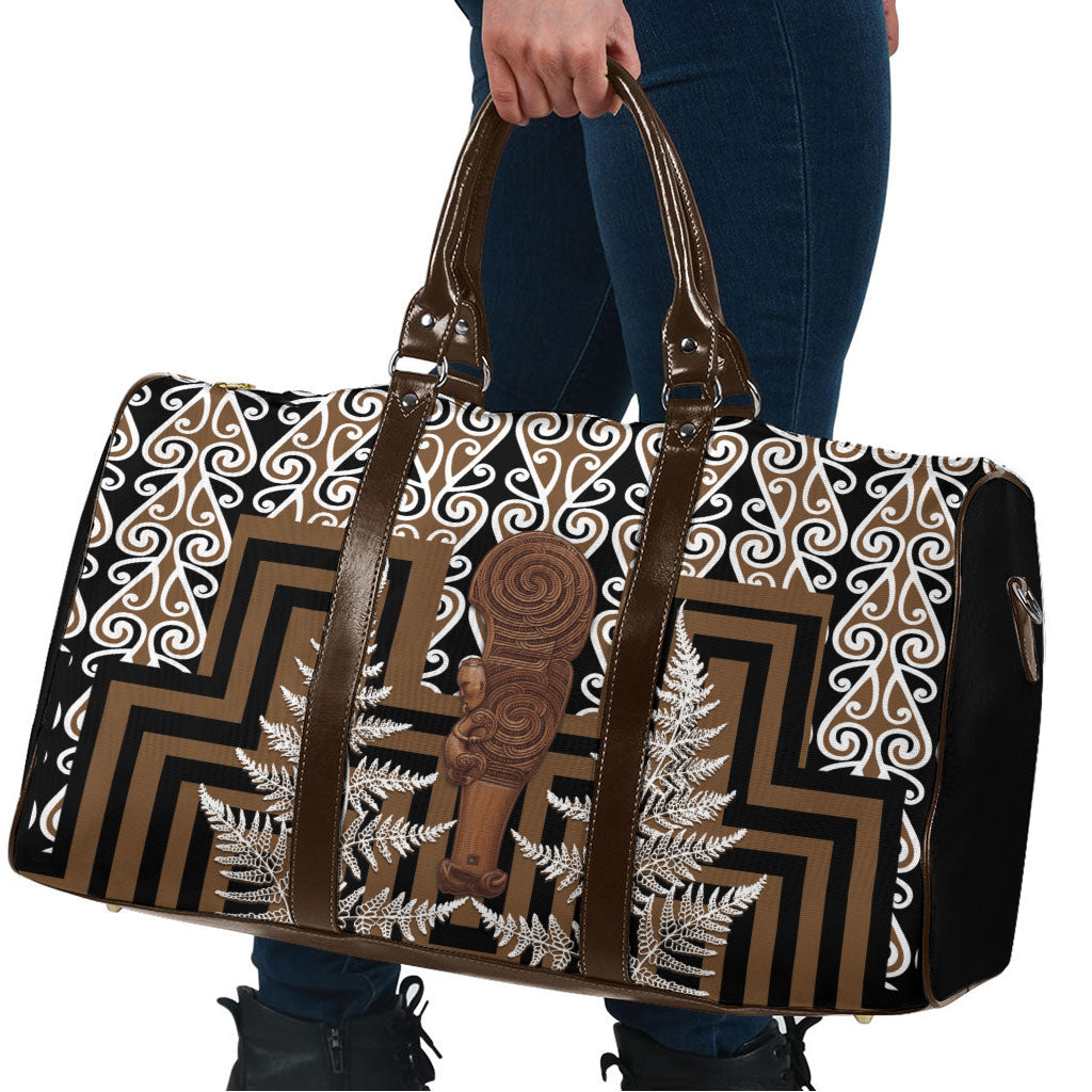 Wahaika New Zealand Travel Bag Maori Weapon Kowhaiwhai Fern Poutama Motifs LT14 - Polynesian Pride