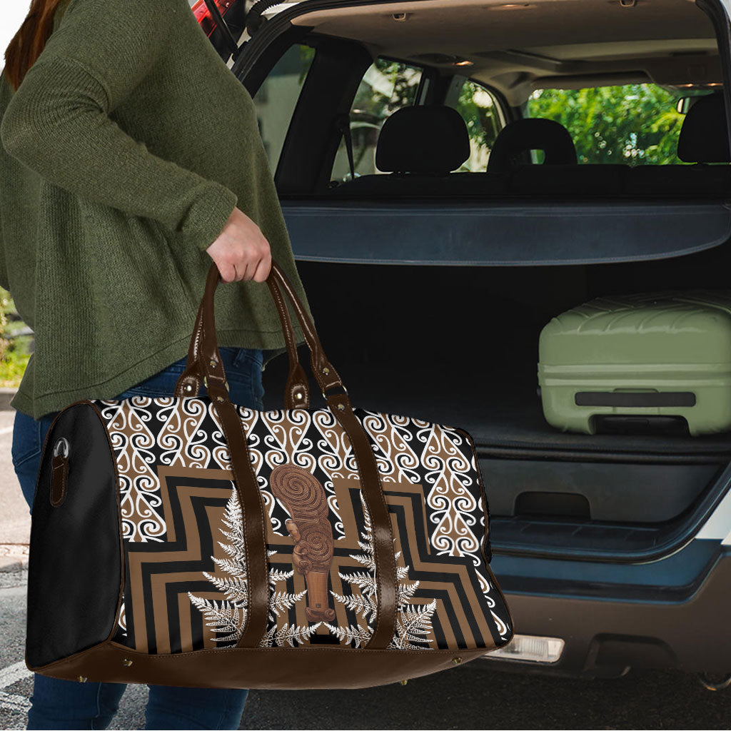 Wahaika New Zealand Travel Bag Maori Weapon Kowhaiwhai Fern Poutama Motifs LT14 - Polynesian Pride