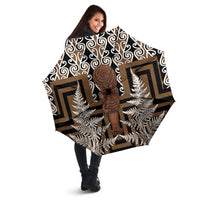 Wahaika New Zealand Umbrella Maori Weapon Kowhaiwhai Fern Poutama Motifs LT14 - Polynesian Pride