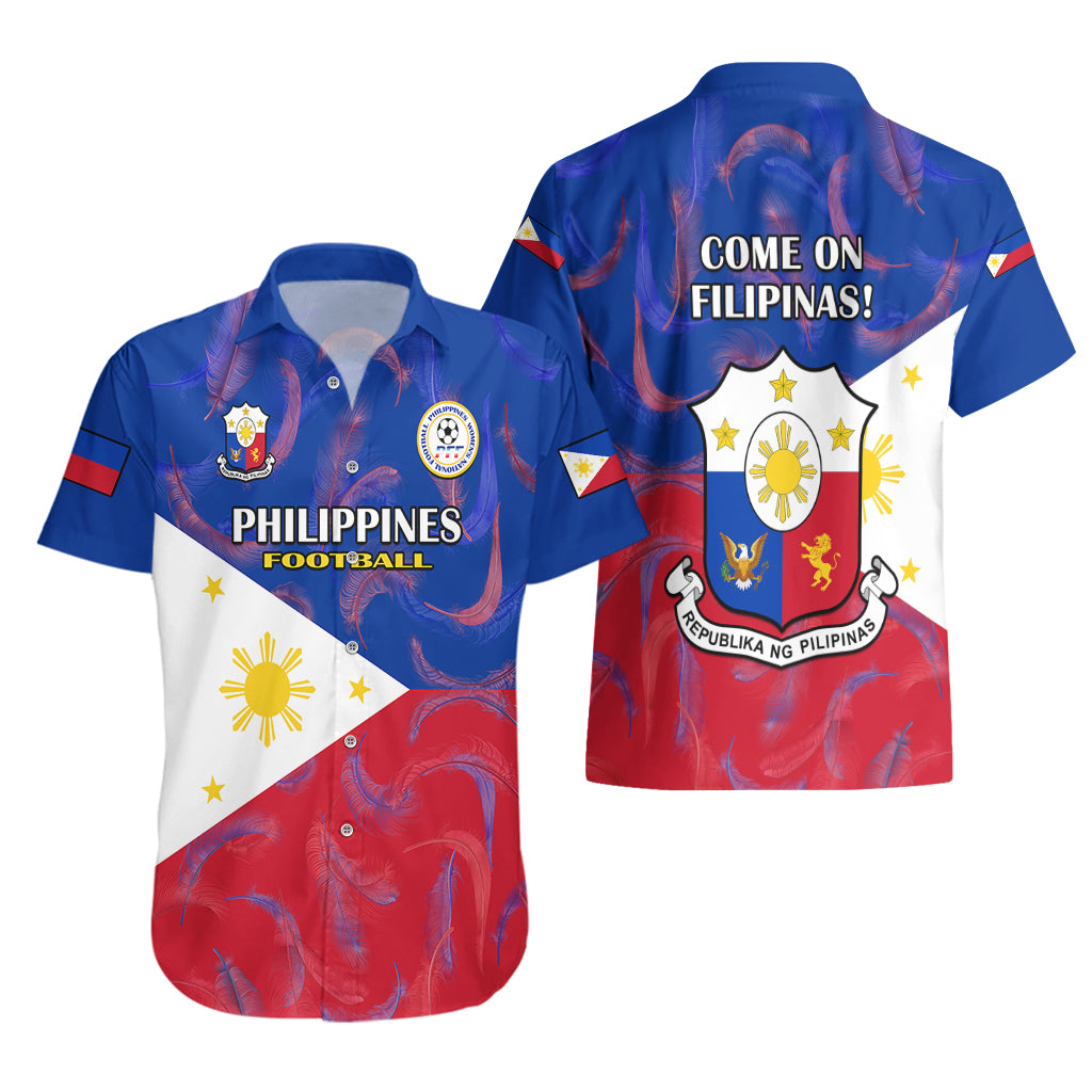 Philippines Football Hawaiian Shirt 2023 World Cup Go Filipinas Feather Flag Version LT14 - Polynesian Pride
