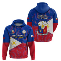 Philippines Football Hoodie 2023 World Cup Go Filipinas Feather Flag Version LT14 - Polynesian Pride