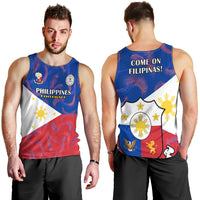 Philippines Football Men Tank Top 2023 World Cup Go Filipinas Feather Flag Version LT14 - Polynesian Pride