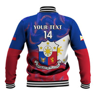 Custom Philippines Football Baseball Jacket 2023 World Cup Go Filipinas Feather Flag Version LT14 - Polynesian Pride