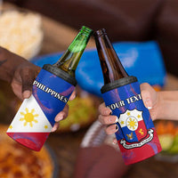 Custom Philippines Football 4 in 1 Can Cooler Tumbler World Cup Go Filipinas Feather Flag Version