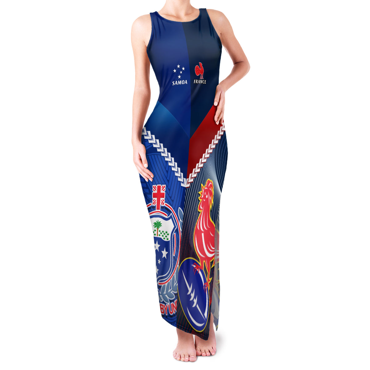 custom-samoa-and-france-rugby-family-matching-tank-maxi-dress-and-hawaiian-shirt-2023-world-cup-manu-samoa-with-les-bleus