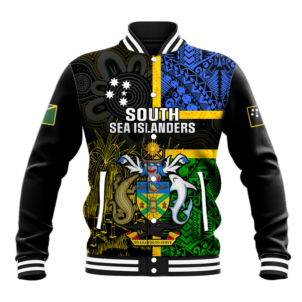personalised-south-sea-islanders-baseball-jacket-kanakas-with-solomon-islands-coat-of-arms