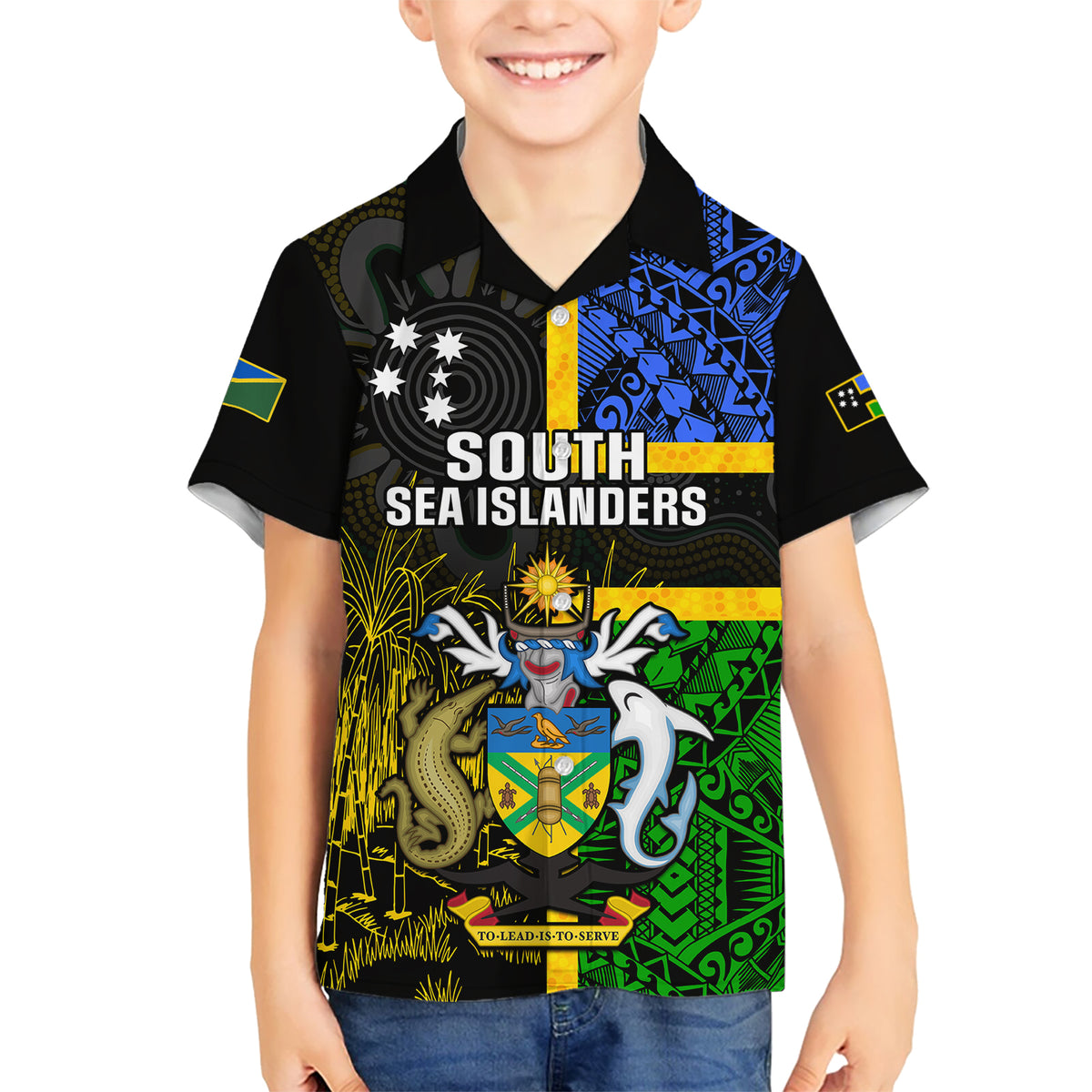 personalised-south-sea-islanders-hawaiian-shirt-kanakas-with-solomon-islands-coat-of-arms