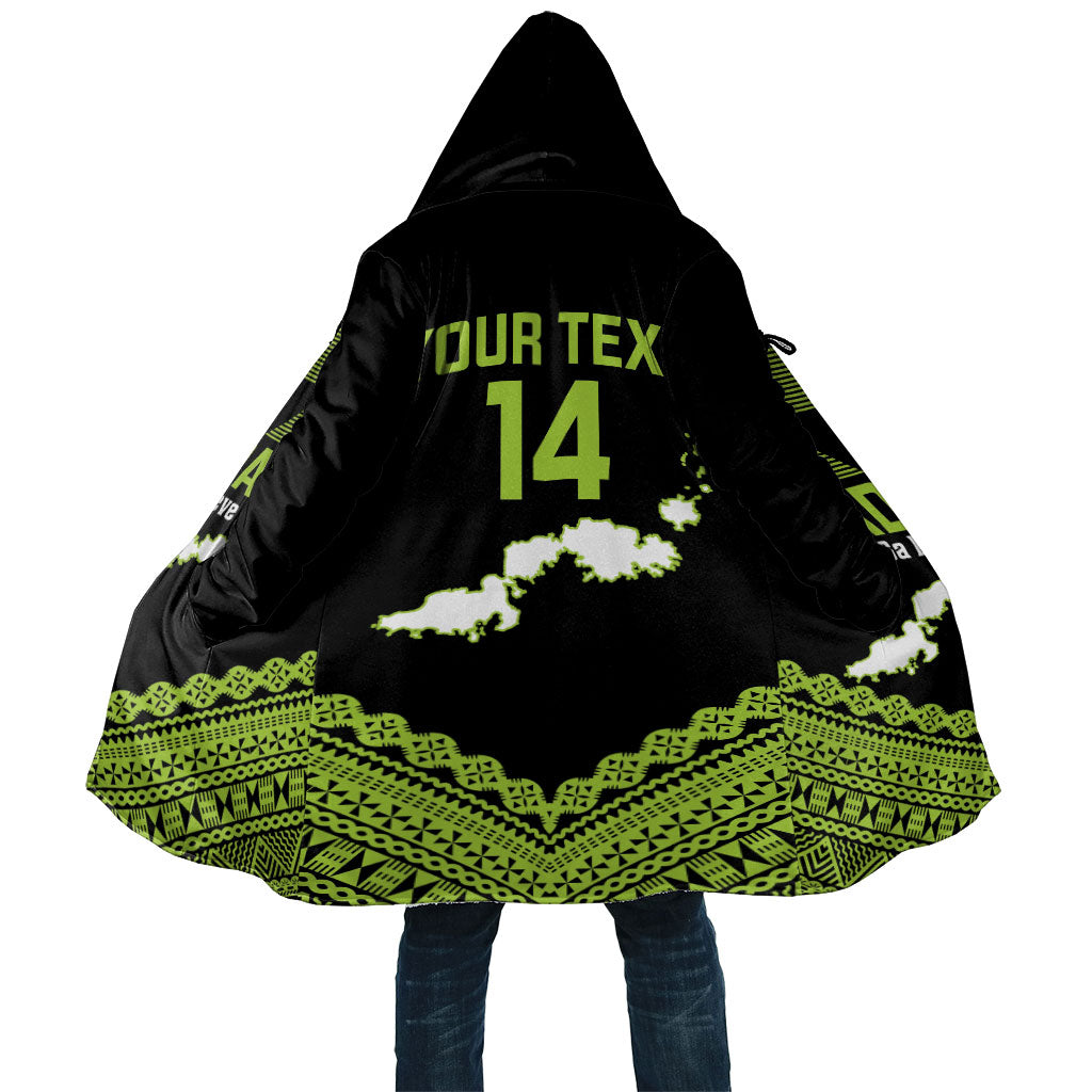 Kadavu Fiji 2026 Rugby Custom Cloak Niu Sa Leve Vata Fijian Tapa Pattern LT14 Unisex Black - Polynesian Pride