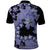 Purple Hawaii Polo Shirt Tapa Cloth Mix Tropical Flowers Pastel Vibes LT14 - Polynesian Pride