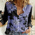 Purple Hawaii Women Casual Shirt Tapa Cloth Mix Tropical Flowers Pastel Vibes LT14 Female Purple - Polynesian Pride