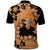 Orange Hawaii Polo Shirt Tapa Cloth Mix Tropical Flowers Pastel Vibes LT14 - Polynesian Pride