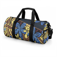 Polynesia Fabric Duffle Bag Polynesian Tribal With Frangipani Flowers LT14 - Polynesian Pride