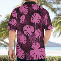 Pink Hawaii Kukui Nut Lei Hawaiian Shirt Hawaiian Pattern Monstera Tropical Vibes - Polynesian Pride